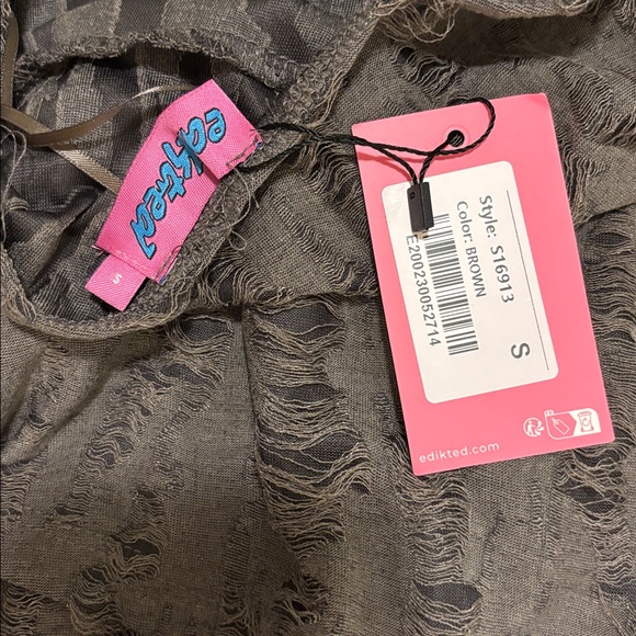 Brown Halter Backless Dress - Picture 5 of 5